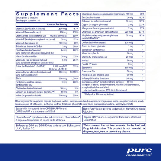 PureGenomics® UltraMultivitamin - 90 capsules