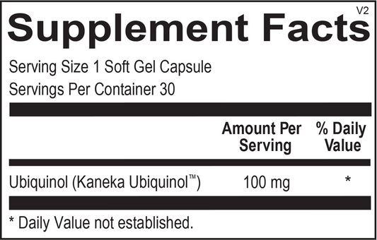 Ubiquinol supplement facts