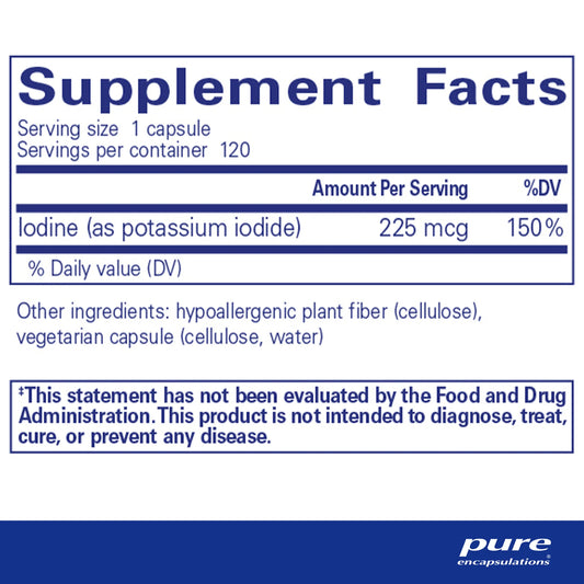 Iodine (potassium iodide) - 120 capsules