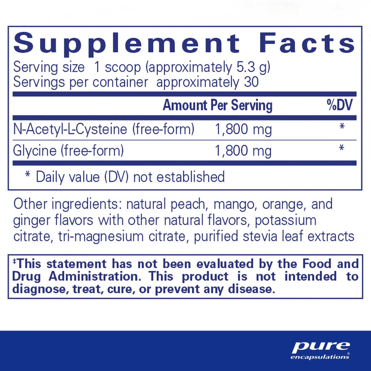 NAC + Glycine powder - 159 grams