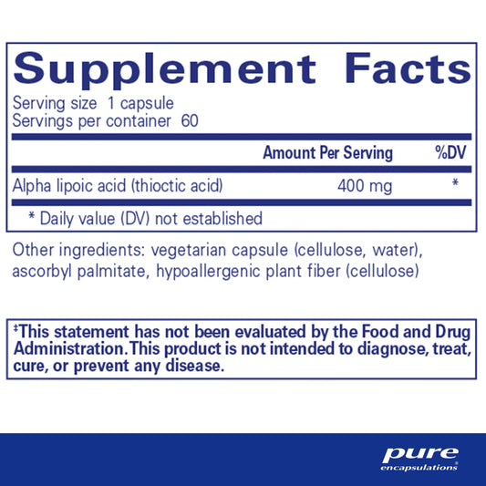 Alpha Lipoic Acid 400 mg