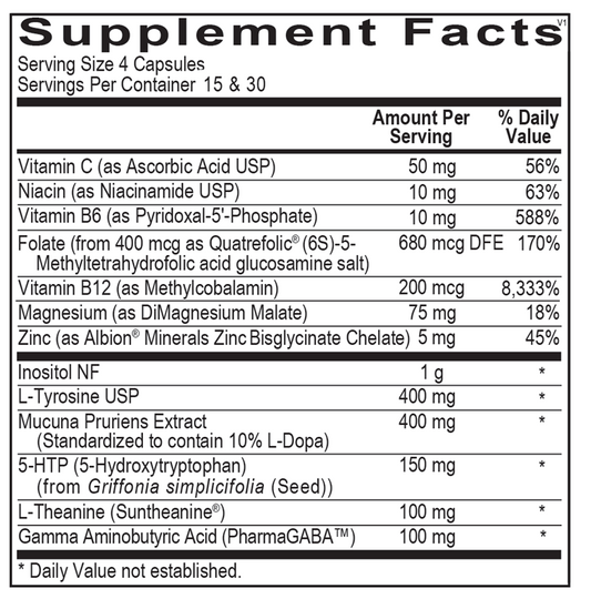 CereVive supplement facts