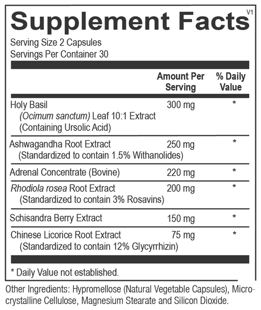 TruAdapt Plus supplement facts