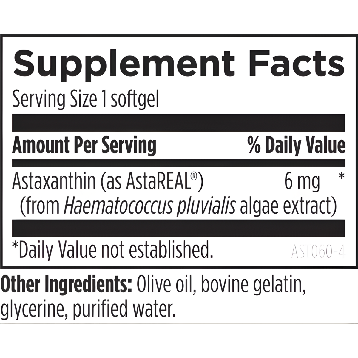 Astaxanthin - 60 Softgels