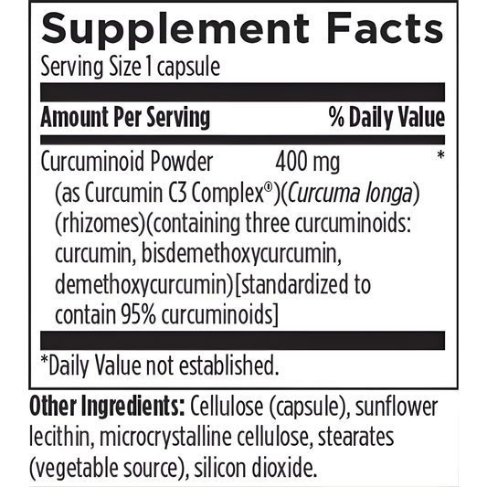 C3 Curcumin Complex - 60 Vegetarian Capsules