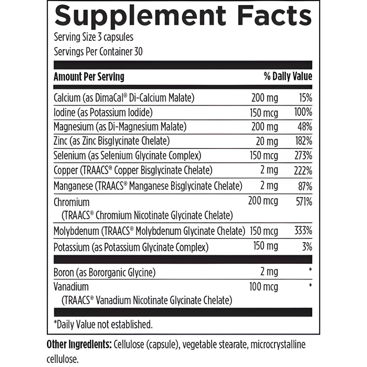 Complete Mineral Complex - 90 Capsules