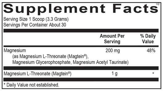 CereMag Powder supplement facts