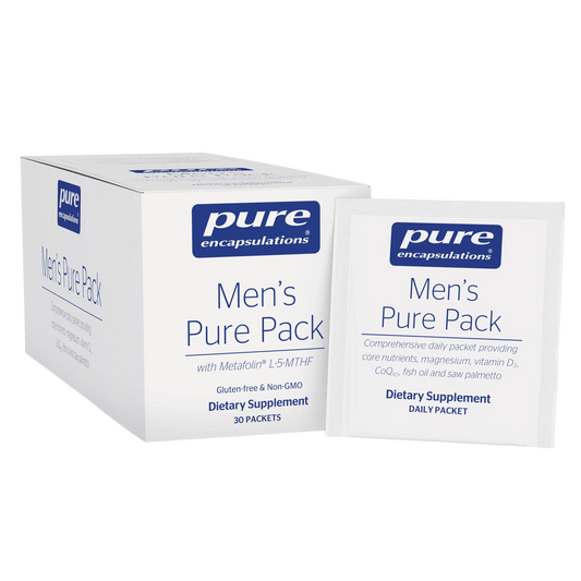 Men's daily supplement pack with zinc, vitamin D, and prostate-supportive nutrients
