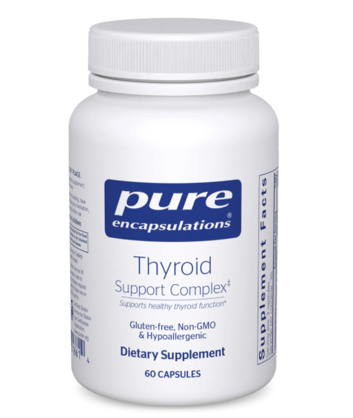 Pure Encapsulations Thyroid Support Complex, a practitioner-grade supplement for thyroid health