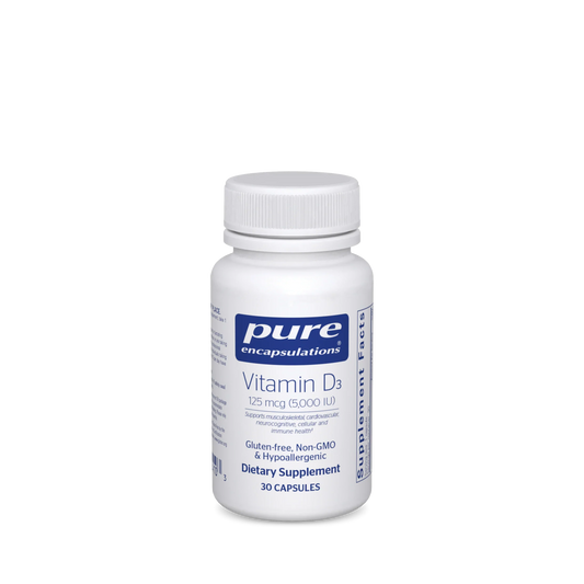 Practitioner-grade vitamin D3 5,000 IU from Pure Encapsulations