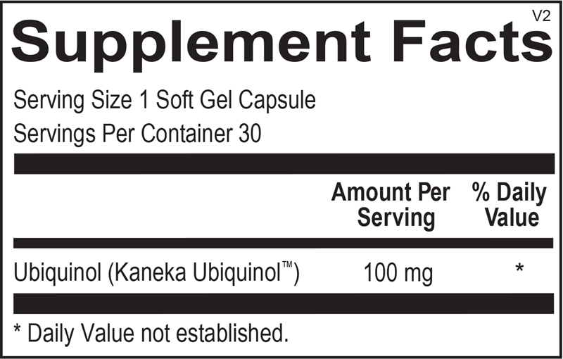 Ubiquinol supplement facts