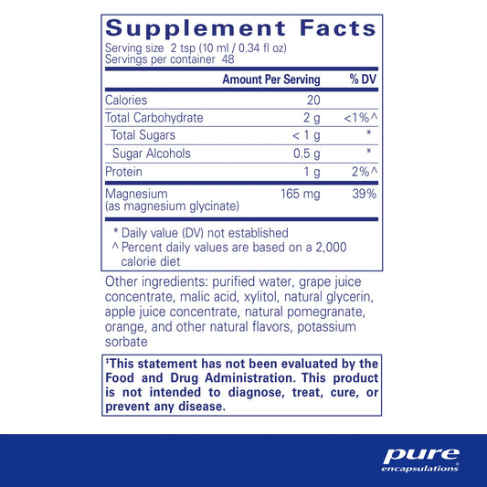 Magnesium Glycinate liquid - 480 ml (16.2 fl oz)