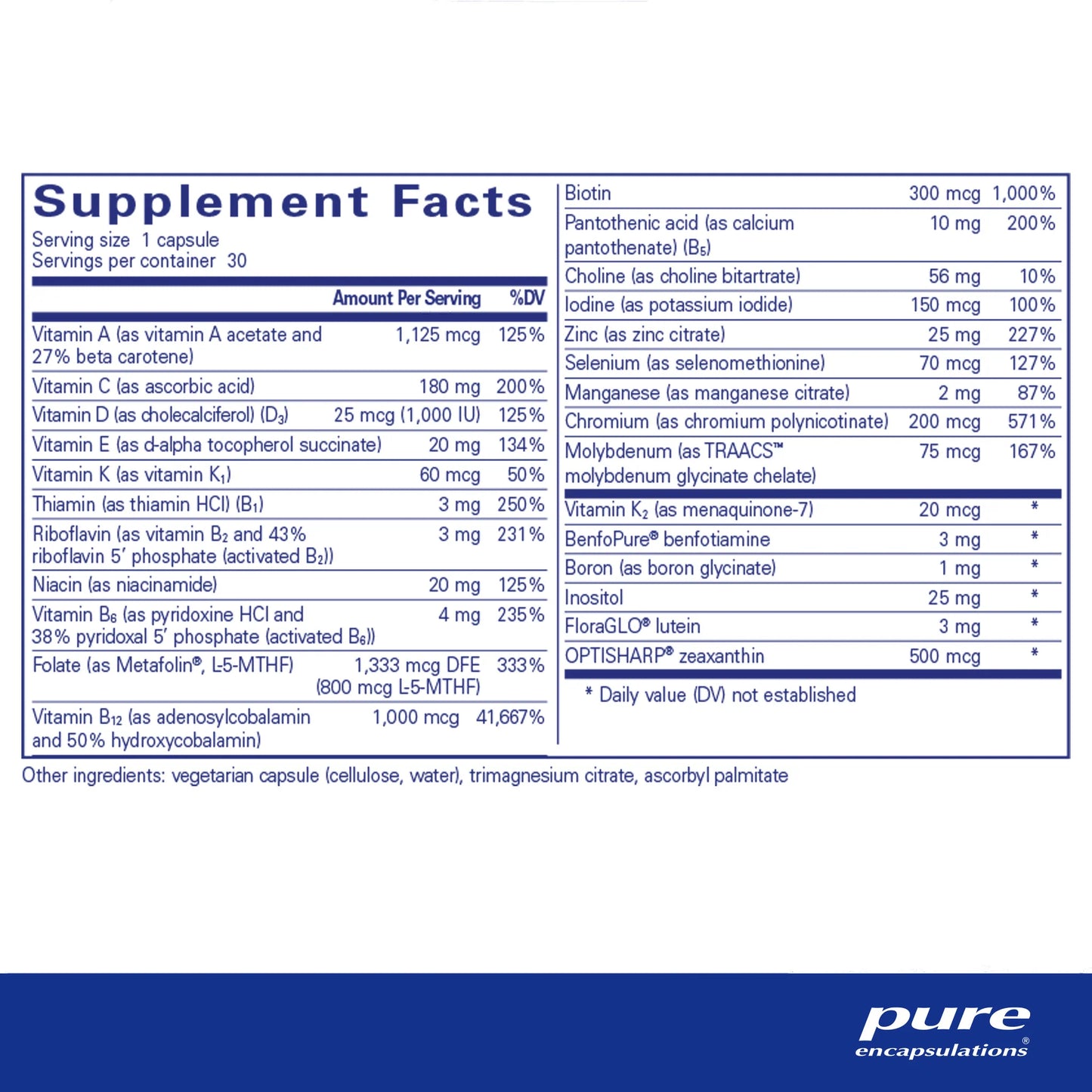 PureGenomics® Multivitamin - 60 capsules