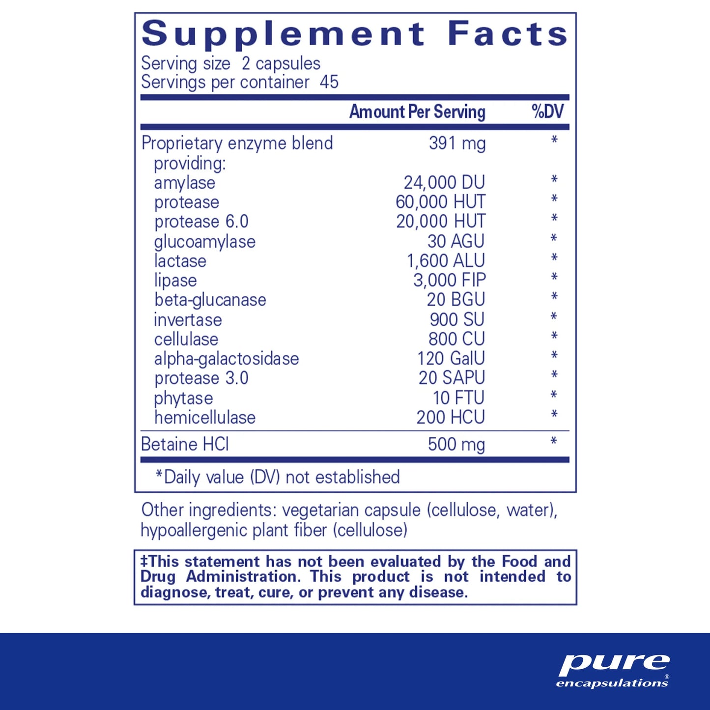Digestive Enzymes Ultra with Betaine HCl