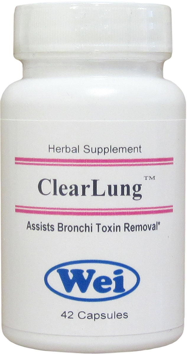 Wei Laboratories ClearLung herbal supplement, 42 capsules