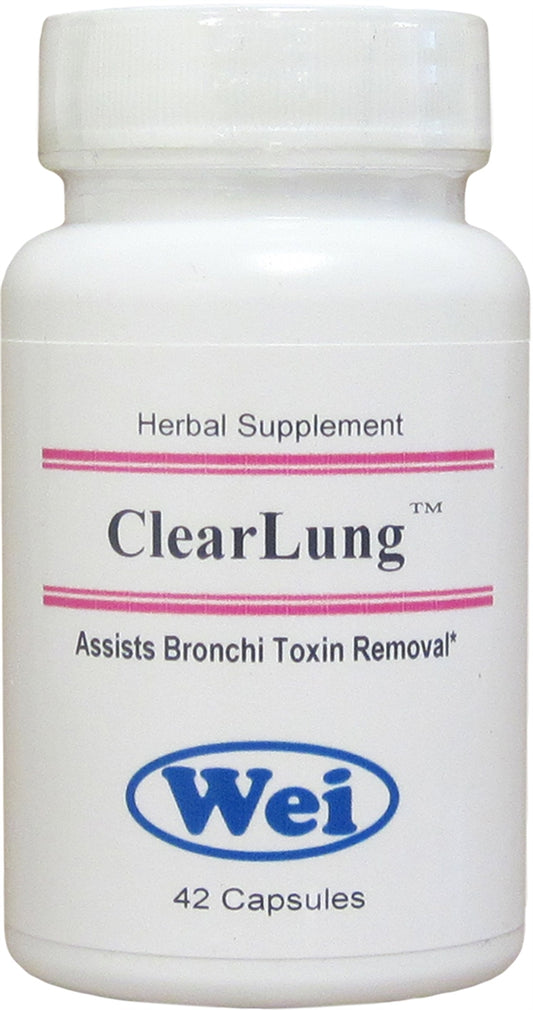 Wei Laboratories ClearLung herbal supplement, 42 capsules