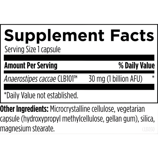 Anaerostipes Probiotic - 30 Vegetarian Capsules