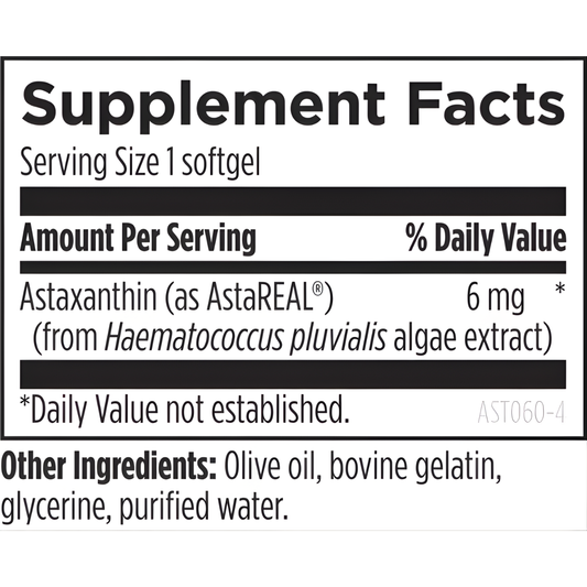 Astaxanthin - 60 Softgels