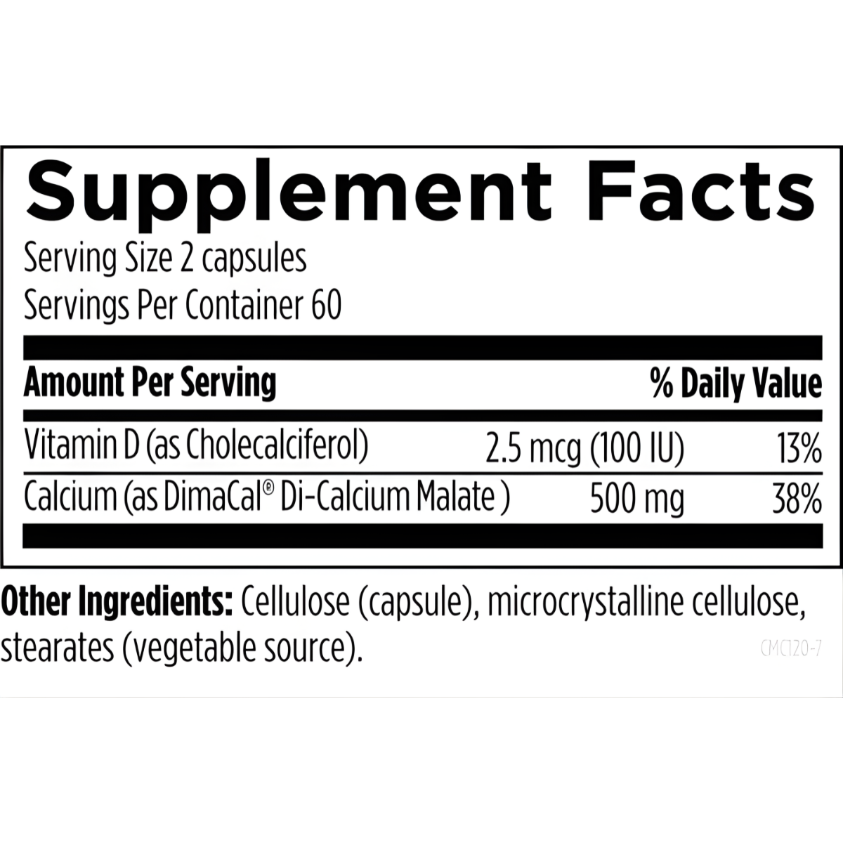 Calcium Malate - 120 Vegetarian Capsules
