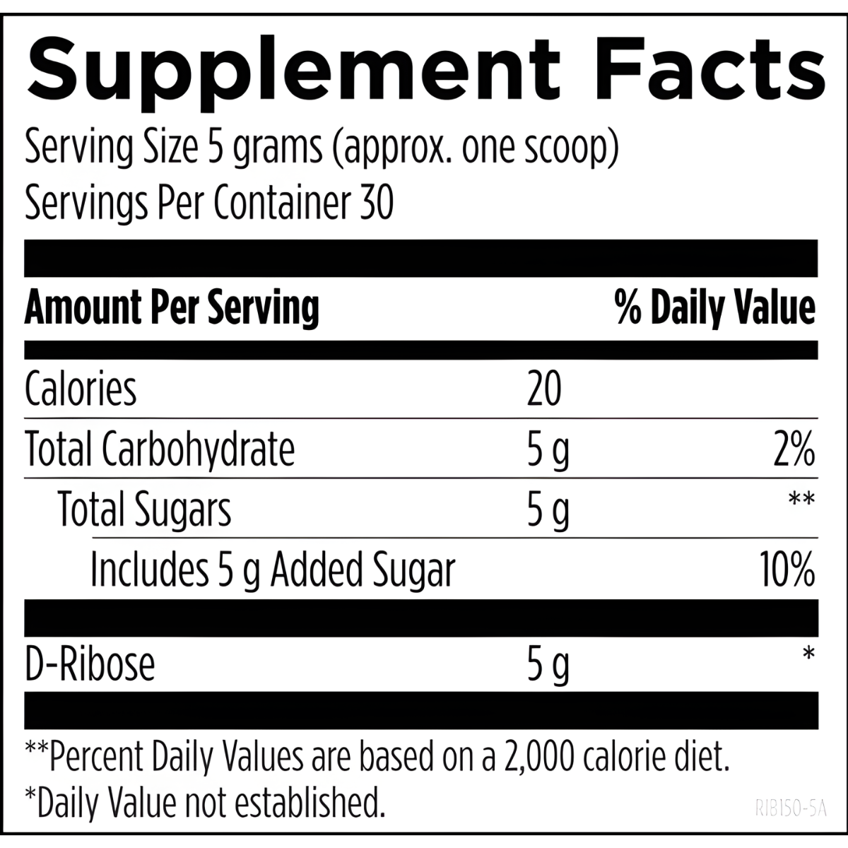 D-Ribose - 150g Powder