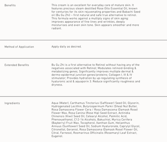 Organic Rose Otto Rejuvenating Face Cream