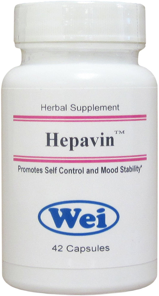 Wei Laboratories Hepavin herbal supplement, 42 capsules