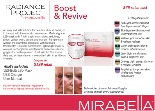 Mirabella Beauty - Phototherapy 7-Color LED Facial Mask with Near Infrared