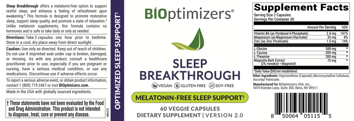 Sleep Breakthrough - 60 Capsules
