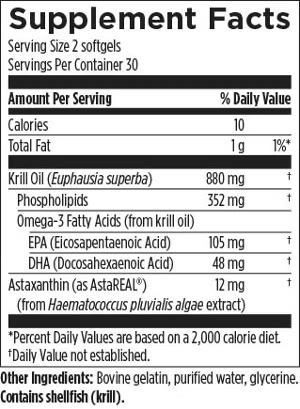 XanthOmega™ Krill Oil - 60 soft gels