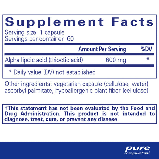 Alpha Lipoic Acid 600 mg
