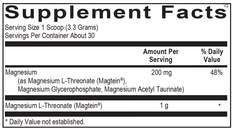 CereMag Powder supplement facts