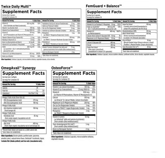 Women's Twice Daily Essential Packets - 60 packets